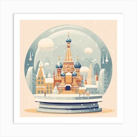 Moscow Russia 1 Snowglobe Art Print