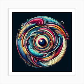 Abstract Swirls Art Print