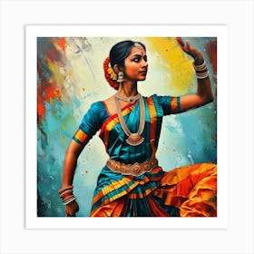 Indian Dancer 3 Art Print