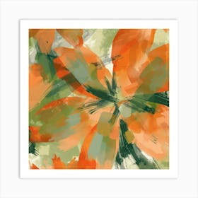 Abstract Floral Pattern 5 Art Print