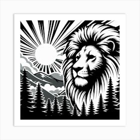 A Lion Art Print