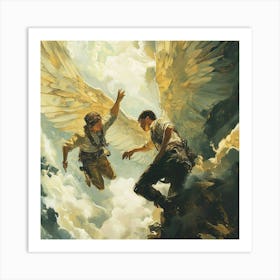 Angels In The Sky Art Print