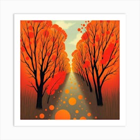 Autumn Trees 7 Art Print