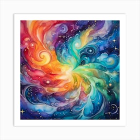 Nebula Painting Art Print