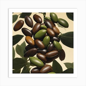 Olives On A Tree Art Print