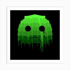 Crying Earth Emoji Art Print