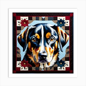 Dog Quilt 1 Art Print