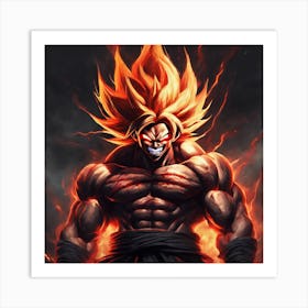 Dragon Ball Z Wallpaper Art Print