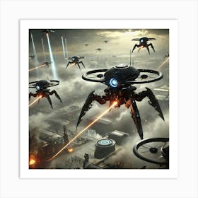 War Drones Iron Commonwealth Art Print