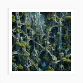 Fantasy City 2 Art Print