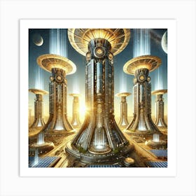 Helios Towers Converted Art Print