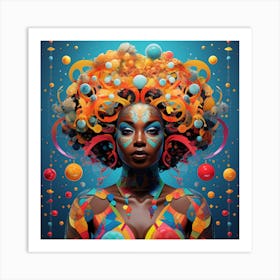 Psychedelic Woman 5 Art Print