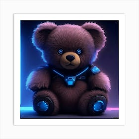 Tech Teddy Art Print