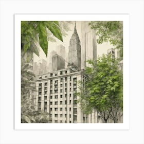 New York City Skyline Art Print