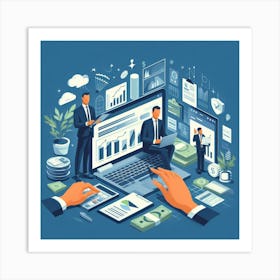 Business Concept 1 Art Print