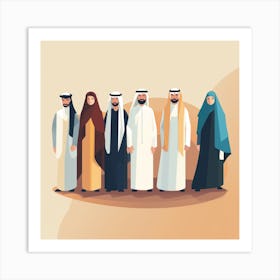 Arabic People Art Print