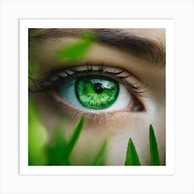 Green Eyes 1 Art Print