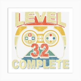 Trending Level 32nd Complete Vintage 32 Year Wedding Anniversary Cool Art Print