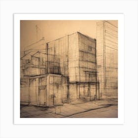 Urban Sketch Art Print