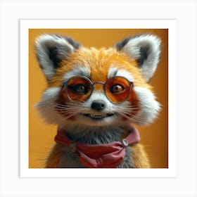 Red Panda 10 Art Print