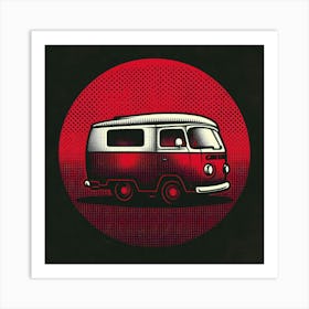 Vw Camper Van Art Print