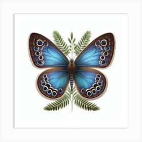 Butterfly of Neolycaena argali 2 Art Print