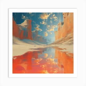 Abstract Desert Landscape Art Print