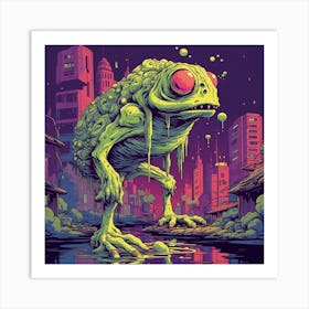 Frog Psychedelic Art Print