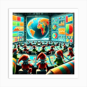 Super Kids Creativity:Santa'S Office Art Print