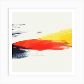 Abstract ORange Yellow Footage Art Print