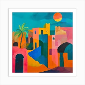Abstract Travel Collection Morocco 1 Art Print