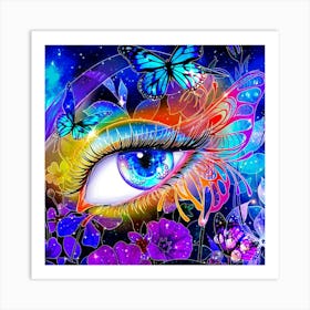 Butterfly Eye Art Print