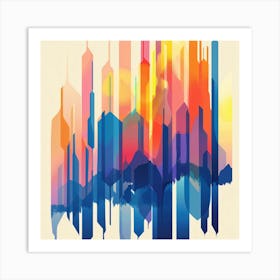 Abstract Cityscape 9 Art Print