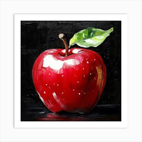 Red Apple Painting Art Art Print