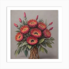 Australian Flower Bouquet 2 Art Print