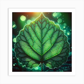 Green Leaf Art Print