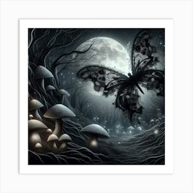 Mushroom Forest Art Print