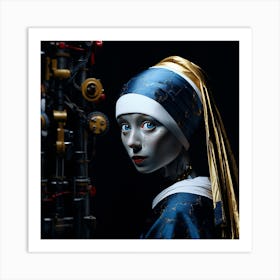 Girl With A Pearl Earring Art Print