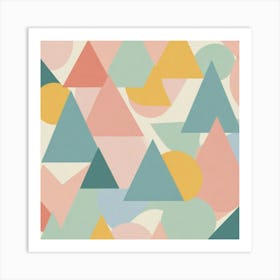 Abstract Triangles 9 Art Print