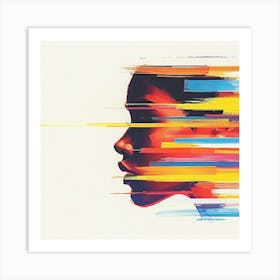 Woman'S Face 6 Art Print