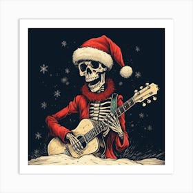 Merry Christmas! Christmas skeleton 29 Art Print