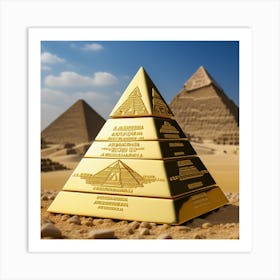 Piramide De Oro Abundancia Personal Art Print