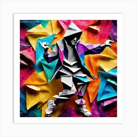 Origami Dancer 72 Art Print