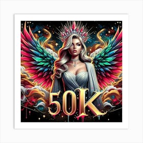 50k Angel Art Print