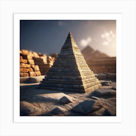 Pyramid Of Giza 4 Art Print