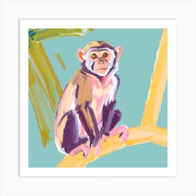 Capuchin Monkey 02 Art Print