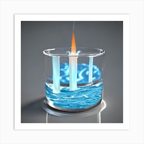 Candle In A Glass 1 Art Print