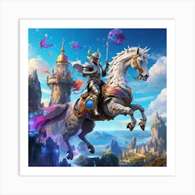 Knight On Horseback Art Print