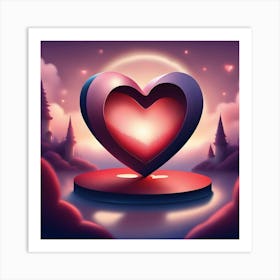 Heart Of Love Art Print