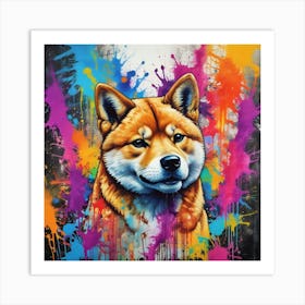 Shiba Inu 59 Art Print